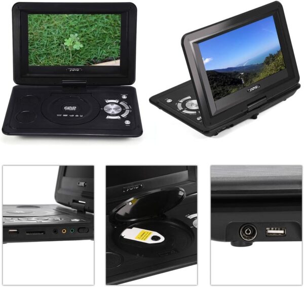 LMD-1108 Portable HD DVD Player With LCD Screen With TV Tuner/Card Reader/USB/Game 13.9″