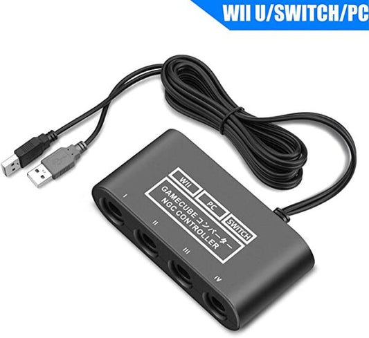 HY-6214 GameCube Controller Adapter for Nintendo Switch, Wii & PC
