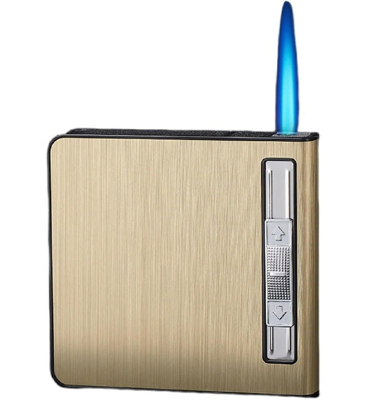 1831279 Cigarette Holder Case with Gas Refillable Lighter, Fots 20 Cigarettes DA-3032