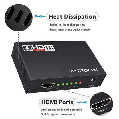 HDMI Splitter 4 Port 1080P