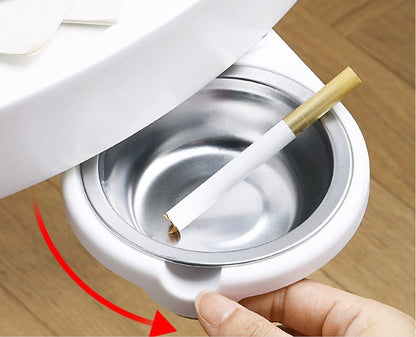 Stainless Steel Indoor Under Table Washable Ashtray