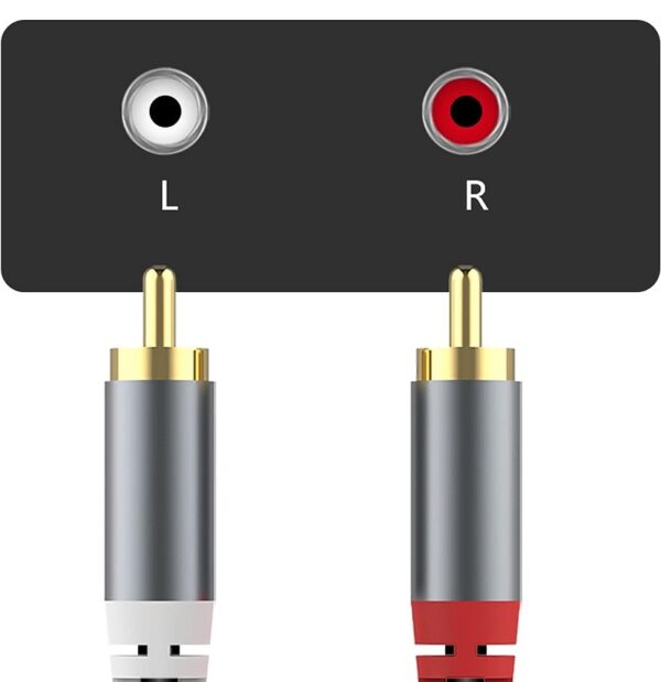 Wolulu AS-51177 Male 3 Lotus Head To Male 3 Lotus Head Cable 1.5m