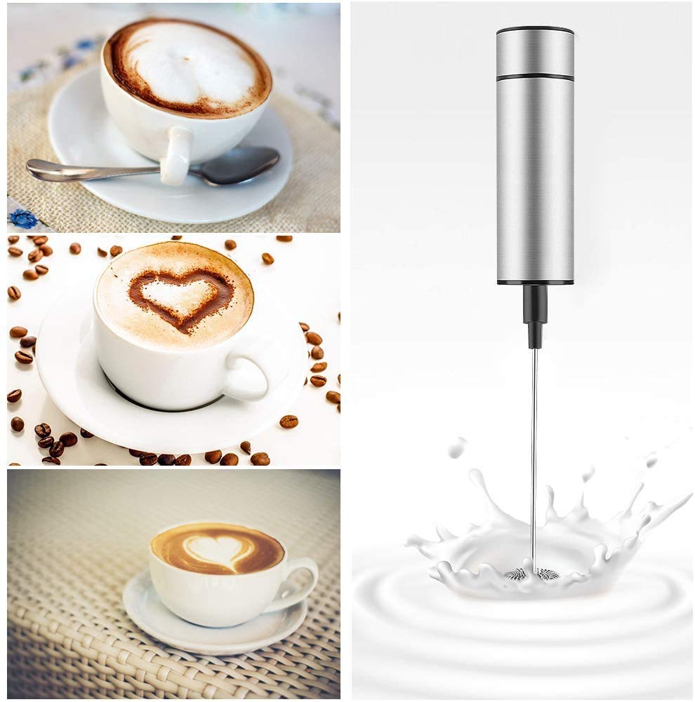 Cozy Milk Frother, Handheld Foam Maker, Portable Drink Mixer Stainless Stee