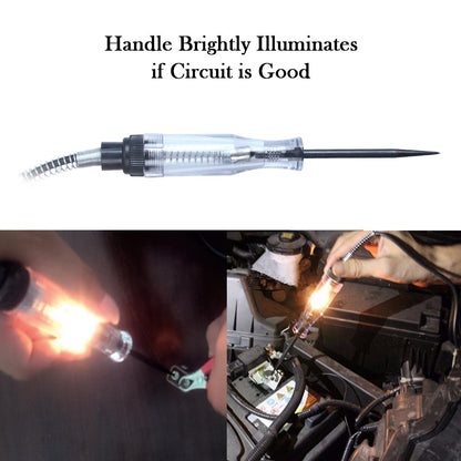 Circuit Tester,6v 12v 24 v Dc Electrical Indicator Light Systems Long Probe Continuity Test Automatic Car Motorcycles Bulldozers Voltage