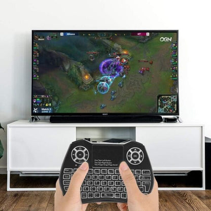 XF0752 Wireless Mini RGB Backlit Keyboard Air Mouse Remote Control