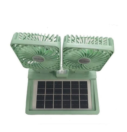FA-SD-999 Rechargeable Dual Head Solar Powered Fan