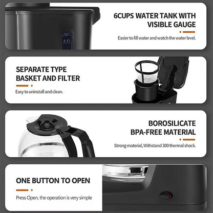 Aorlis AO-78062 Automatic Coffee Maker 650W CA-704