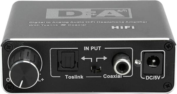 Digital To Analog Audio HiFi Converter With Toslink ToCoaxial