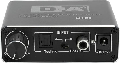 Digital To Analog Audio HiFi Converter With Toslink ToCoaxial