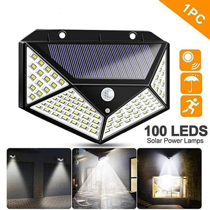 Wolulu Solar Powered LED Wall Light  100LED