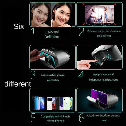 Blue Lens VR Headset with Controller|VR Box Virtual Reality 3D Goggles for All Series iPhone&Android Phone|Lightweight Material |Independence Adjustable Glasses for Eye Protection