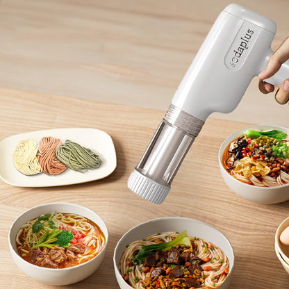 Noodle Maker Portable Electric Pasta Machine Automatic Home Wireless Pasta Machine Handheld Spaghetti Ramen Maker