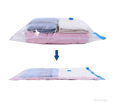 CREATION Reusable Ziplock Vacuum Storage Space Saver Bags For Home & Travel Seal Compression Bags