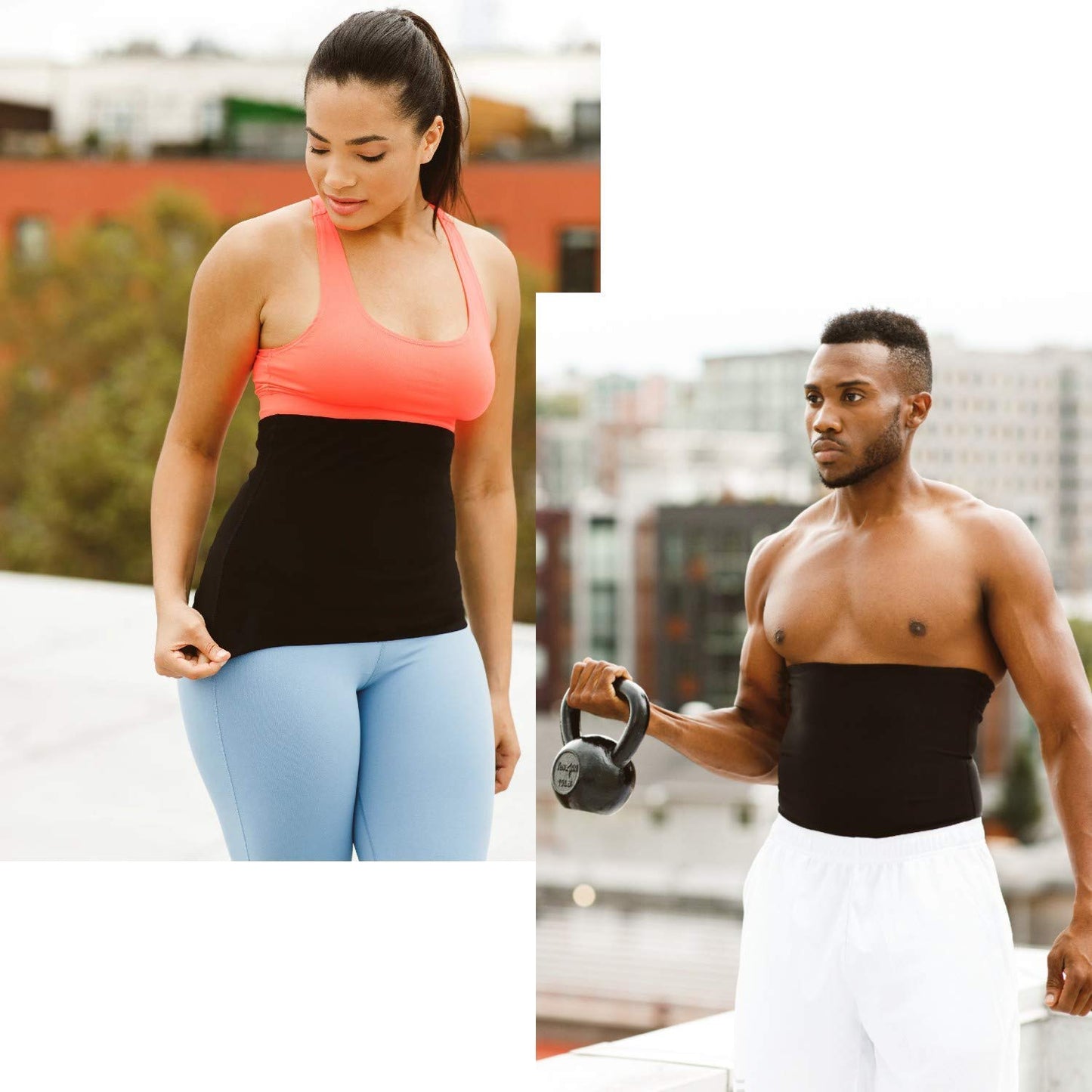 Sweat Slim Belt for Fat Loss, Weight Loss, Jogging, Back Support for Both Men and Women