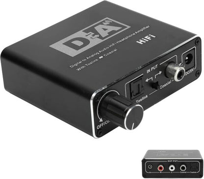Digital To Analog Audio HiFi Converter With Toslink ToCoaxial