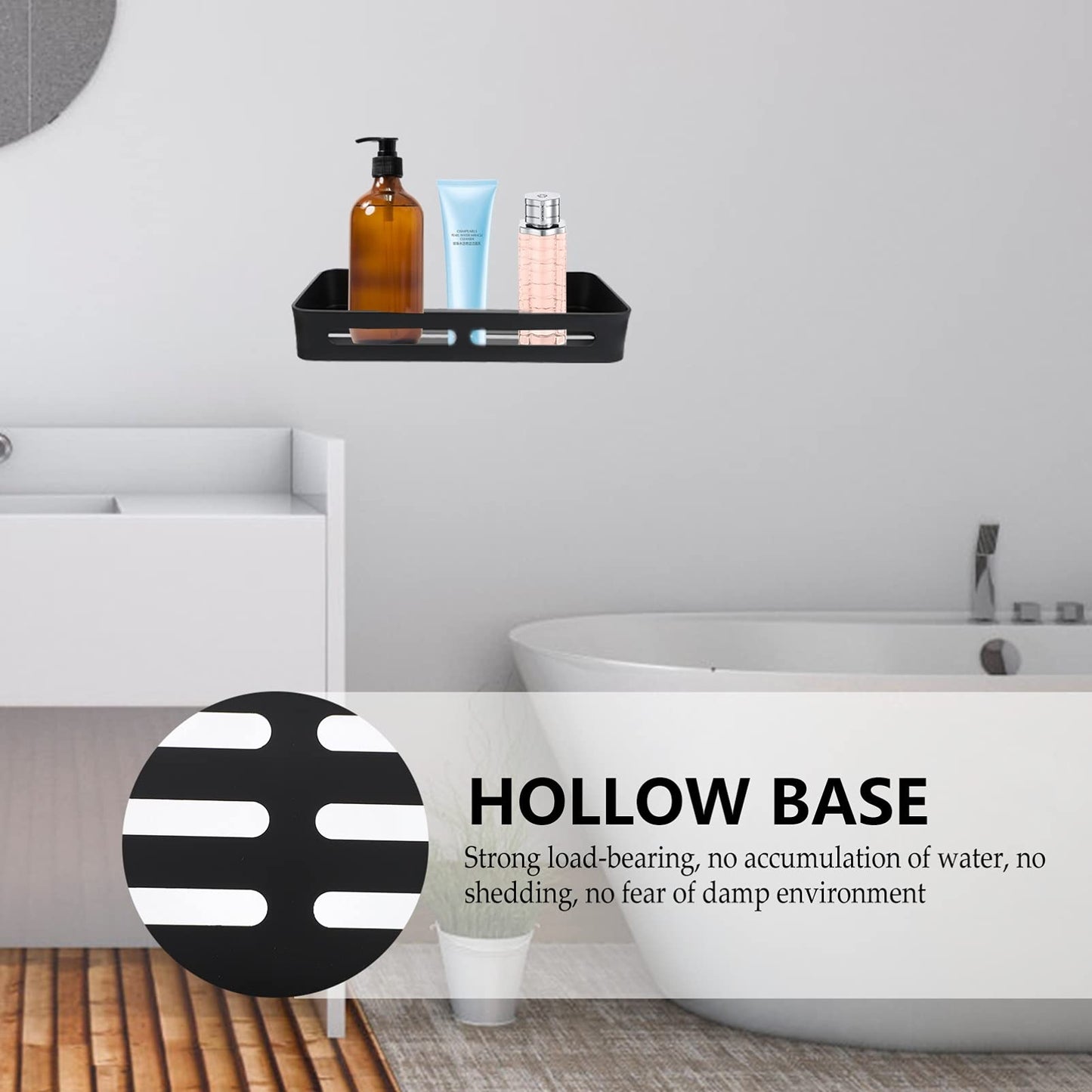 Square Shelf Bathroom Storage Rack Bathroom Storage Basket Corner Shower Shower Rack Corner Wall Mount Shower Basket Bathroom Corner Space Aluminum Frame Household