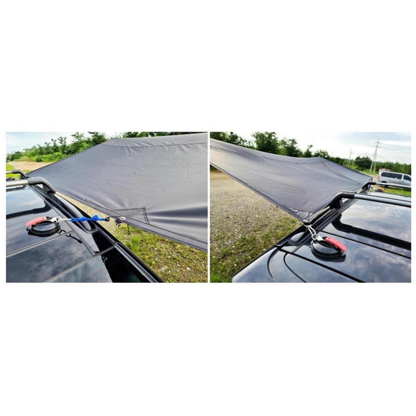 Suction Cup Anchor Securing Hooks Tie Down for Camping Tarp Car Side Awning
