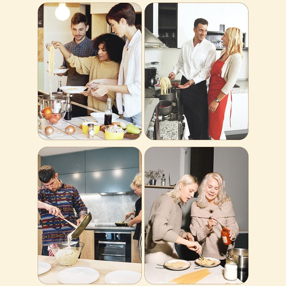 Noodle Maker Portable Electric Pasta Machine Automatic Home Wireless Pasta Machine Handheld Spaghetti Ramen Maker