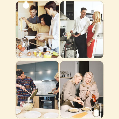 Noodle Maker Portable Electric Pasta Machine Automatic Home Wireless Pasta Machine Handheld Spaghetti Ramen Maker