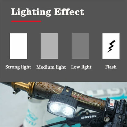 Aerbes AB-ZX02 Mini Bicycle Front Light 260mah Battery White