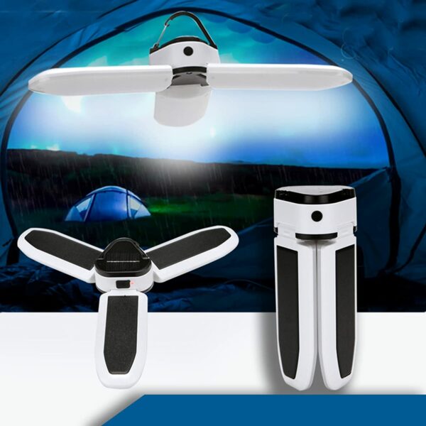 FA-8806 LED Solar Powered Folding Lamp With USB Port To Charge Phones