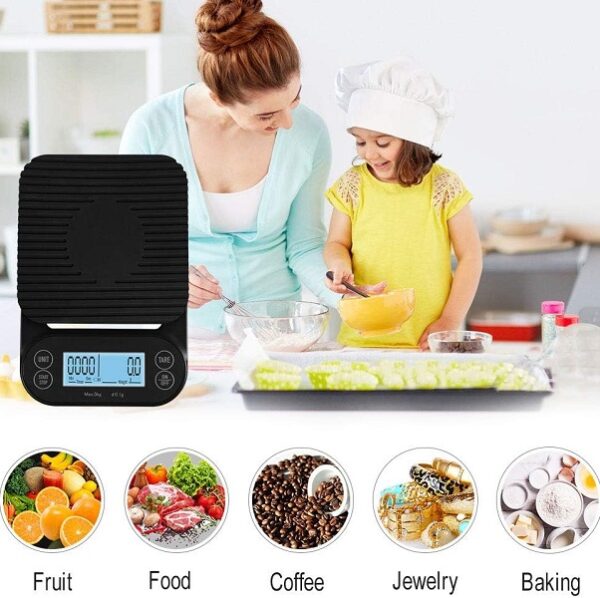 Aerbes AB-C11 Digital Coffee Scale With LCD Backlight 3kg/0.1g