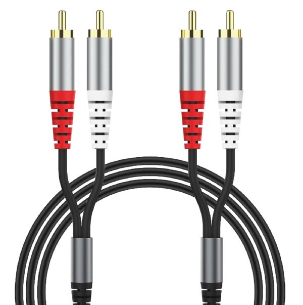 Wolulu AS-51177 Male 3 Lotus Head To Male 3 Lotus Head Cable 1.5m