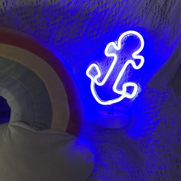 B-21 USB DC Cable Or Battery Operated Boat Anchor Neon Lamp With Base