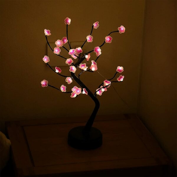 D-5 36 LED Cherry Blossom Tree Lamp With Base DC USB / Battery Operated