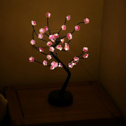 D-5 36 LED Cherry Blossom Tree Lamp With Base DC USB / Battery Operated