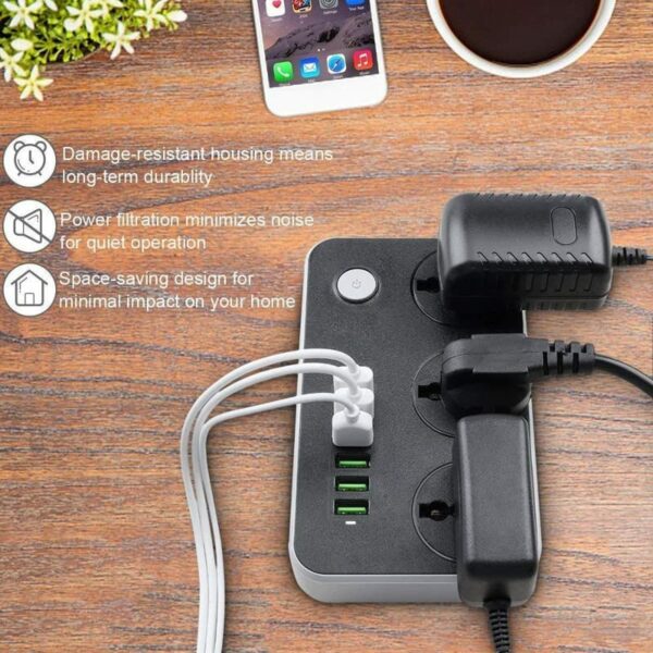 CX-T05-W Multi-Port Fast Digital Charging Plug