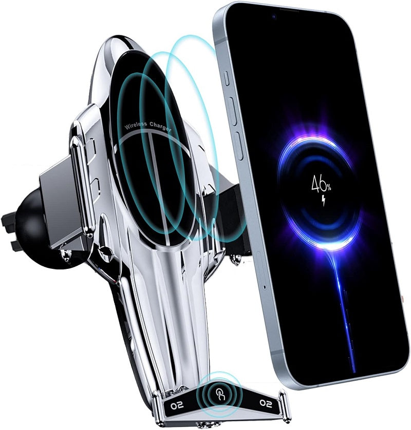 Wolulu AS-50906 Vehicle Wireless Multifunctional Airplane Shape Phone Charger 15W