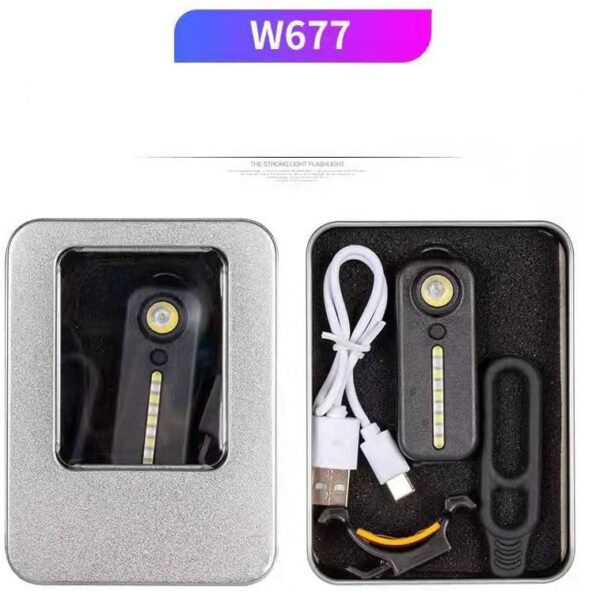 W677 Strip Rechargeable Bicycle Front And Warning Light