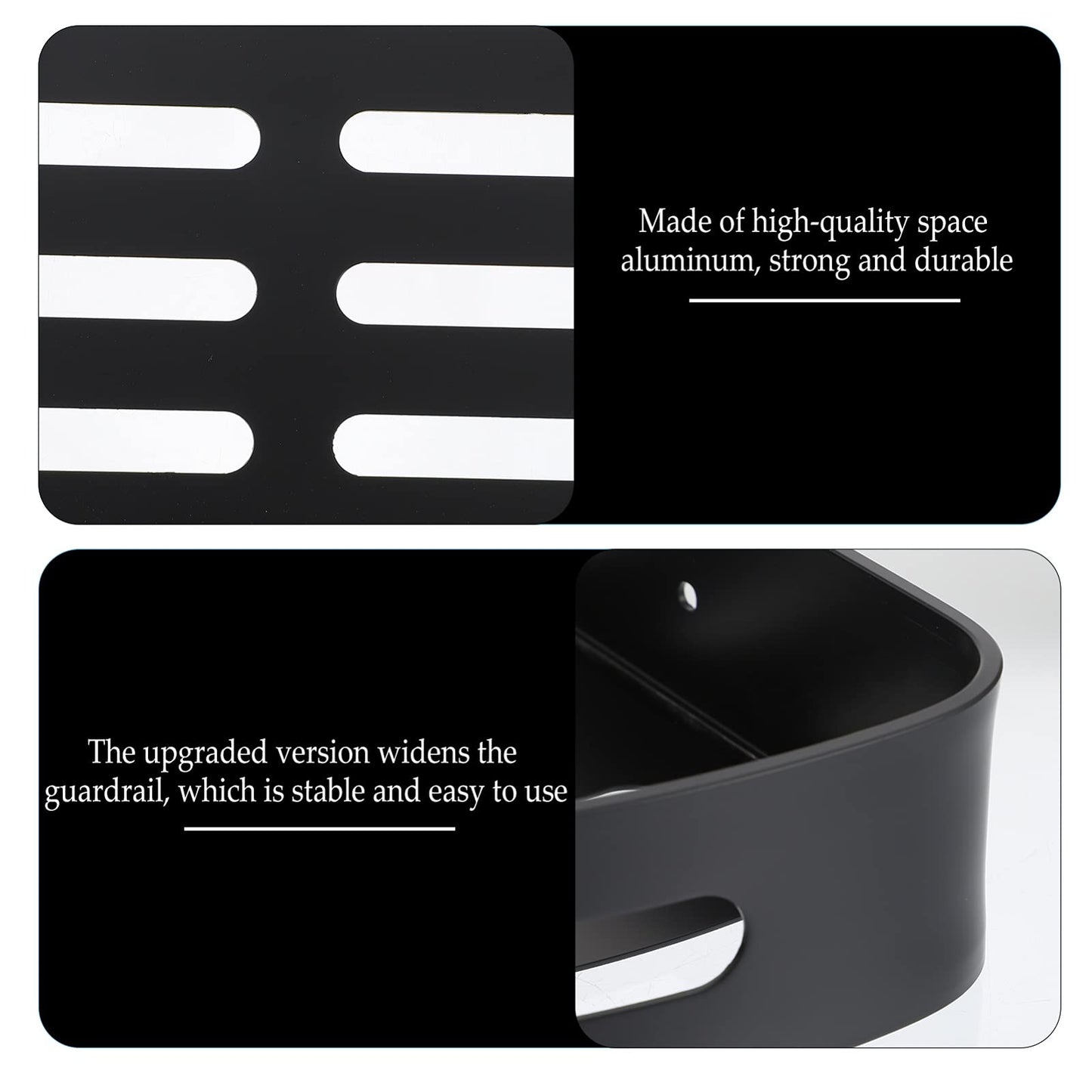 Square Shelf Bathroom Storage Rack Bathroom Storage Basket Corner Shower Shower Rack Corner Wall Mount Shower Basket Bathroom Corner Space Aluminum Frame Household