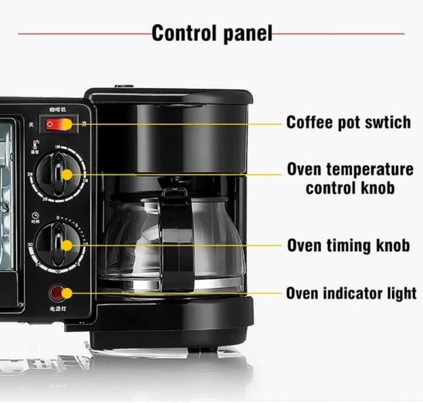 Kenwood KW-206 Multifunctional 3 In 1 Breakfast Maker