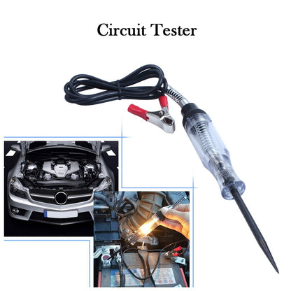 Circuit Tester,6v 12v 24 v Dc Electrical Indicator Light Systems Long Probe Continuity Test Automatic Car Motorcycles Bulldozers Voltage