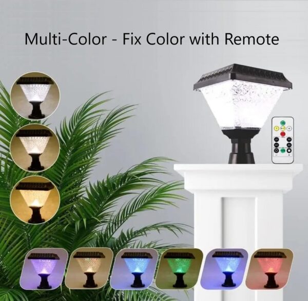 Aerbes AB-TY134 Solar Powered Garden Light RGB ,White & Warm White With Remote Control
