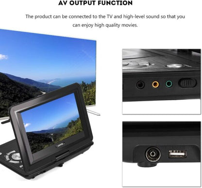 LMD-1108 Portable HD DVD Player With LCD Screen With TV Tuner/Card Reader/USB/Game 13.9″