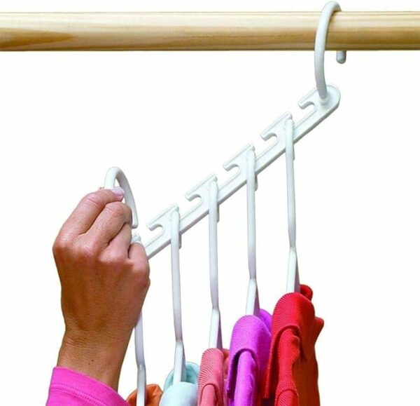 Pack Of 8 Triple Closet Space Hanger
