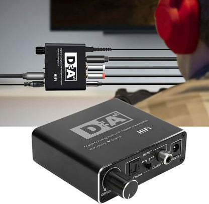 Digital To Analog Audio HiFi Converter With Toslink ToCoaxial