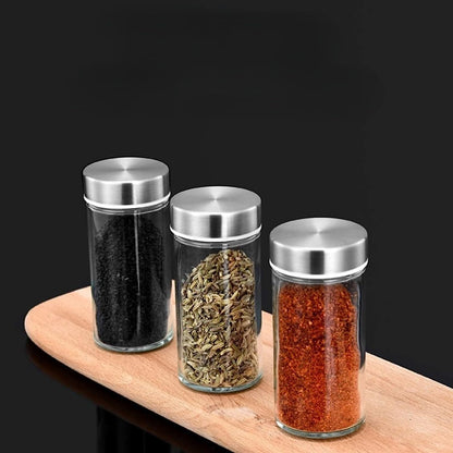 Spice Rack Organizer with 12 Empty Spice Jars for Cabinet Countertop spice Imitation Wood Portable seasoning Stainless Steel Storage Rack Stand Holder for Kitchen Hotel