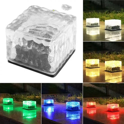 Solar ice brick light