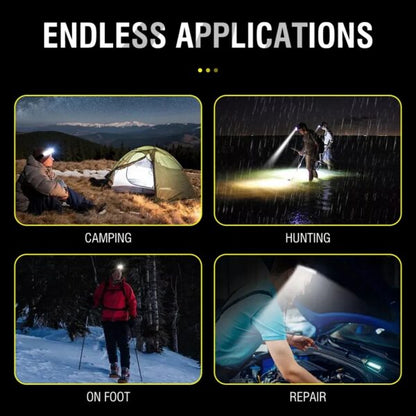 FA-2305 Rechargeable Motion Sensor Silicone Headlamp 2LED + 2COB