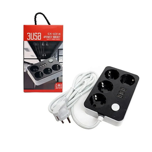 4-seat 4-seat 3 ports of USB 2.4A CX-U314