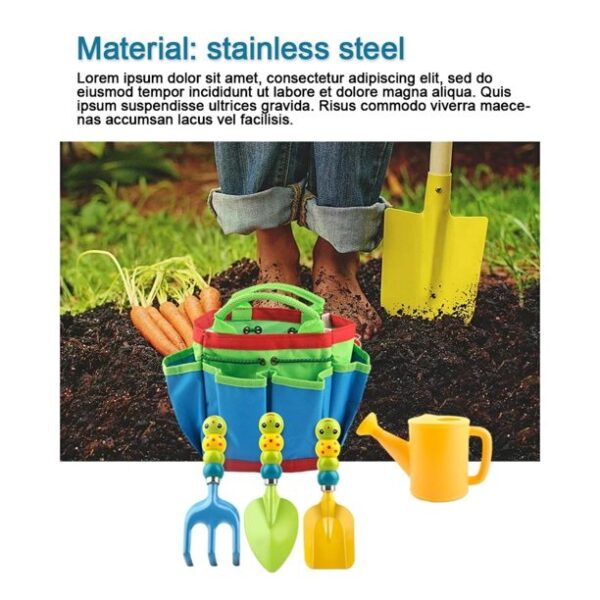 Caterpillar Shaped Children's Gardening Tool Set 5 In 1