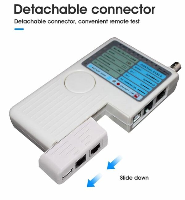 SE-L155 4 In 1 Remote Cable Tester for RJ11/RJ45/USB/BNC Cables