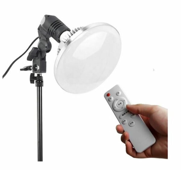 SE-180 Photographic Lighting LED E27 Bulbs With Remote Control Remote 85W