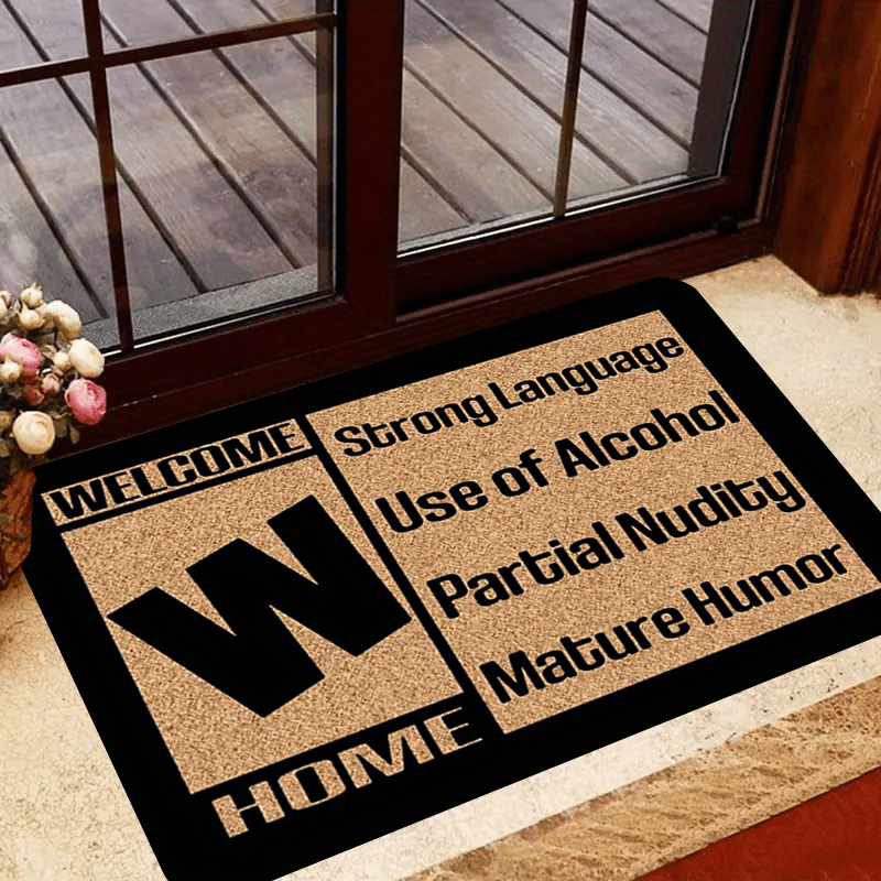 1Pc Matte Welcome Doormat Heavy Duty Non Slip Entry