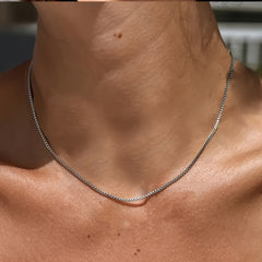 A 316L Stainless Steel Chain Box Chain Necklace for Women And Men  Trendy Hip Hop 316L Stainless Steel Jewelry Accessory with a Simple And High End Chain for Women  New Style DIY Women'S Collar Necklace.