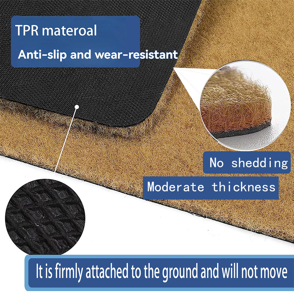 Christmas Faux Coconut Coir Doormat. Two Dwarves In